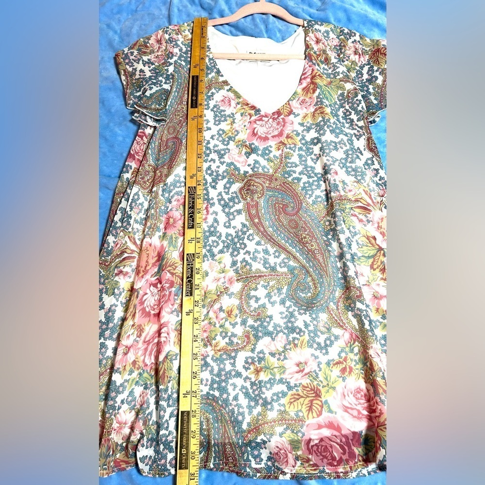 Show‎ Me Your Mumu Floral Paisley Babydoll Dress Flutter Sleeve Boho Festival XS - Picture 10 of 11